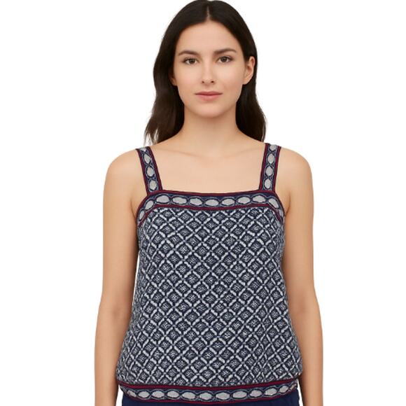 White House Black Market Tops - WHBM Cami Sleeveless Top – Floral Blouson Elastic Waist – Size Small